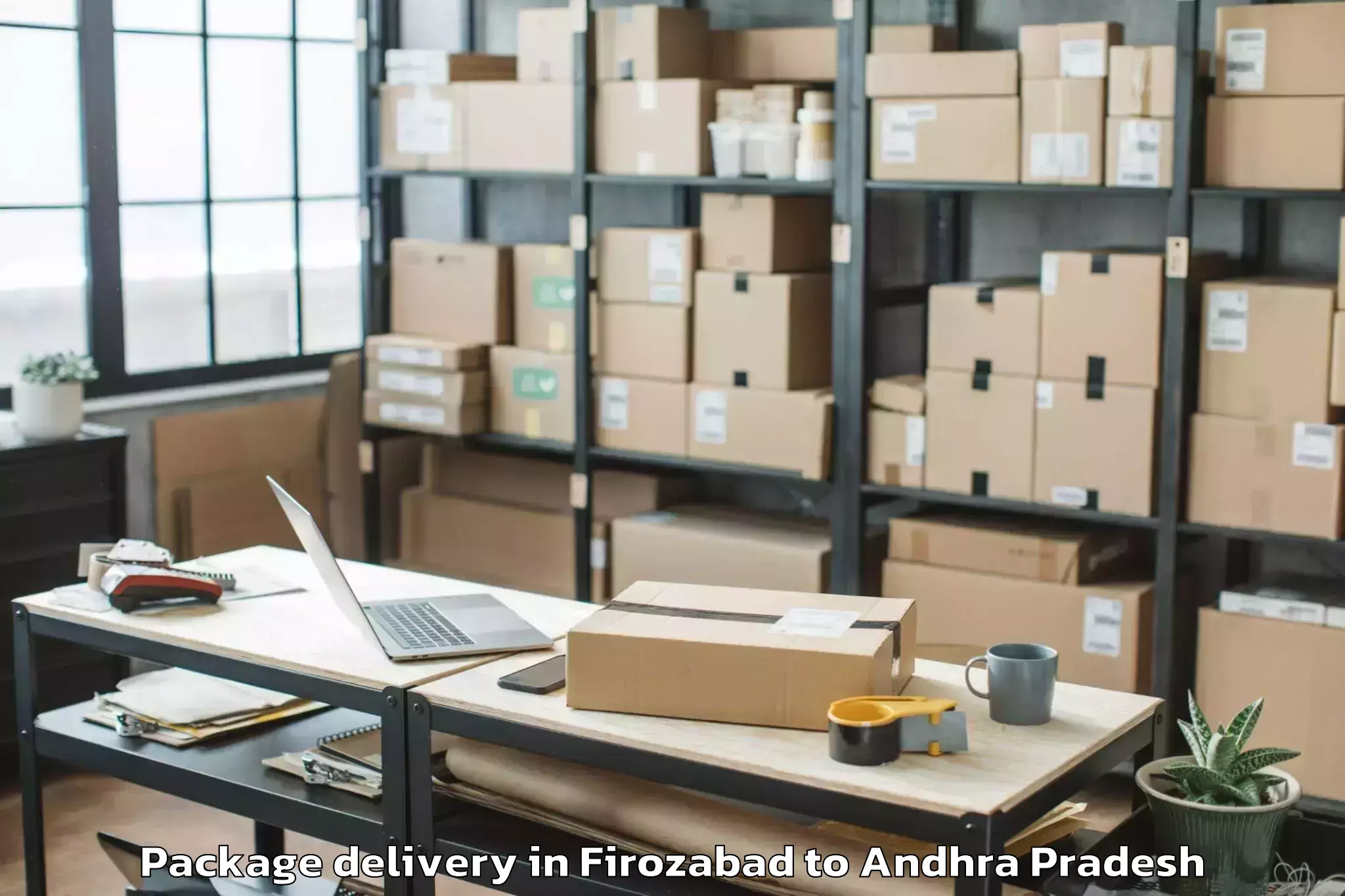 Professional Firozabad to Veligandla Package Delivery